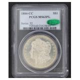 1884 Carson City MS63 PL Morgan Silver Dollar