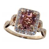 14kt Rose Gold 2.45 ct Tourmaline & Diamond Ring