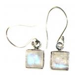 Genuine Moonstone Dangle Earrings