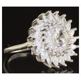 Brilliant 2.65 ct White Topaz Designer RIng