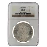1880 San Francisco MS63 Morgan Silver Dollar