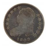 1809 Capped Bust Silver Half Dollar *RARE