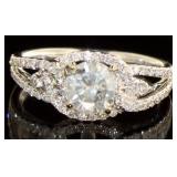 14kt Gold 1.52 ct Round Brilliant Diamond Ring