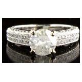 14kt Gold 2.60 Round Brilliant Diamond Ring