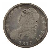 1818 Capped Bust Silver Half Dollar *Key Date