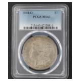 1884 New Orleans MS63 Morgan Silver Dollar