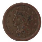 1854 Braided Hair Liberty Copper Large Cent