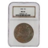 1888 Philadelphia MS64 Morgan Silver Dollar *TONED