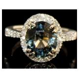 14kt Gold 5.31 ct Tourmaline & Diamond Ring