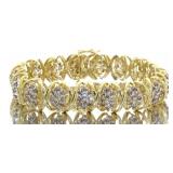 14kt Gold Brilliant 7.50 ct Diamond Bracelet