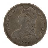 1834 Capped Bust Silver Half Dollar