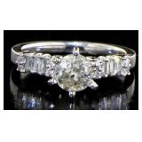 14kt Gold 1.46 ct Round Brilliant Diamond Ring