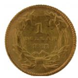 1868 Type 3 Indian Princess $1.00 Gold Coin
