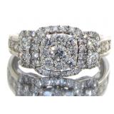 14kt Gold 1.65 ct Cushion Cut Diamond Ring