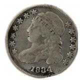 1834 Capped Bust Silver Dime *Large 4
