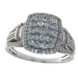 10kt Gold Brilliant 1.00 ct Diamond Dinner Ring