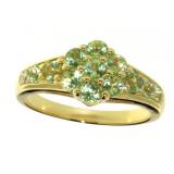 Natural 1.10 ct Peridot Cocktail Ring