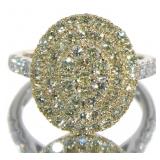 14kt Gold Oval 2.00 ct Fancy Yellow Diamond Ring