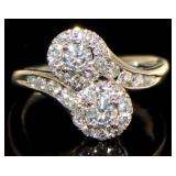 14kt Gold Brilliant 1.00 ct Ever Us Diamond Ring