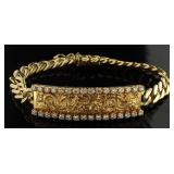 18kt Gold 1.50 ct Diamond Bracelet  *HEAVY