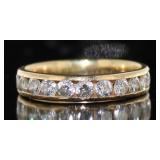 14kt Gold 1.00 ct Channel Set Diamond Ring