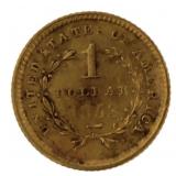 1853 Liberty Head $1.00 Gold Coin