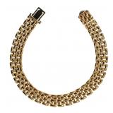14kt Gold Elegant 7.25" Designer Bracelet *HEAVY