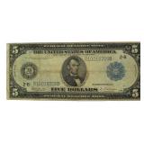 Series 1914 Large $5.00 Federal Reserve Note
