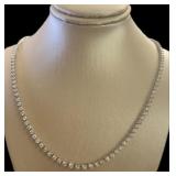 14kt Gold Elegant 5.00 ct Diamond Riviera Necklace