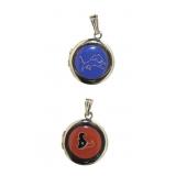 2 NFL Locket Pendants