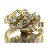 14kt Gold 1.50 ct Brilliant Diamond Estate Ring