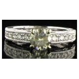 14kt Gold 1.45 ct Round Diamond Ring