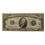 Series 1934 Blue Seal $10.00 Silver Certificate