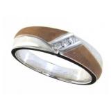 10kt White & Rose Gold Men