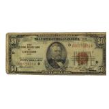 Series 1929 Cleveland $50.00 National Currency