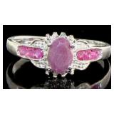 Genuine 2.89 ct Ruby & Diamond Ring