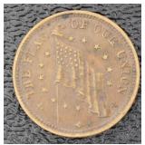 1863 Shoot Him On The Spot Civil War Copper Token