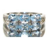 Natural 1.50 ct Aquamarine Designer Ring