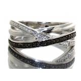 Black & White Diamond Accent Ring