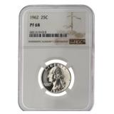 1962 -  PF68 Washington Silver Quarter