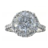 14kt Gold 6.24 ct Round Diamond Ring