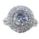 14kt Gold 3.24 ct Brilliant Round Diamond Ring
