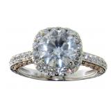 14kt Gold 3.11 ct Brilliant Round Diamond Ring