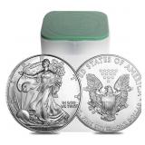 2005: US Mint Tube American Eagle Silver Dollar