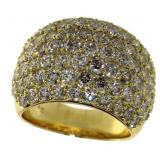18kt Gold 5.11 ct Brilliant Diamond Ring