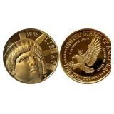 1986 Statue of Liberty $ Gold Commemorative Proof