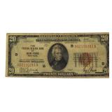 Series 1929 New York $20.00 National Currency Note