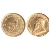 1981 South Africa 1/10 Ounce Gold Krugerrand