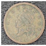1863 One Cent For Tribute Copper Civil War Token