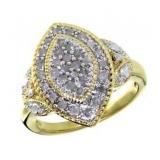 Fancy Marquise 1/4 ct Natural Diamond Ring